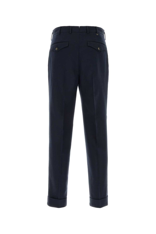 Navy blue cotton blend pant PT TORINO (COZSCLZB0CL1SU07)