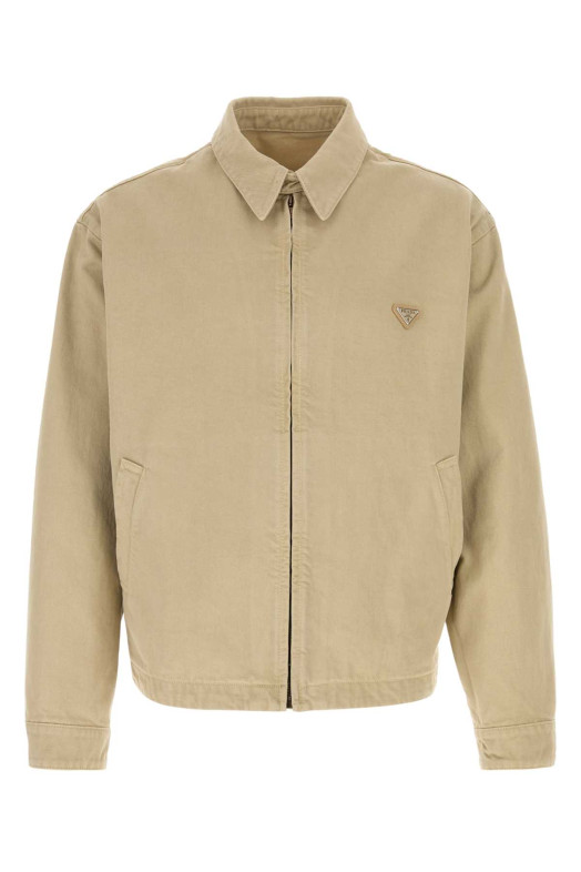 Sand denim jacket PRADA (GEB316SOOO1954)