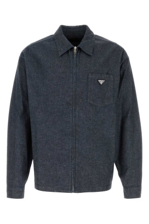 Blue chambray shirt Blue PRADA (GEC121SOOO19XK)