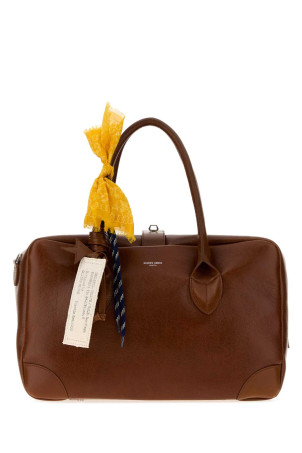 Brown leather medium Vita travel bag GOLDEN GOOSE DELUXE BRAND (GWA00833A000909)