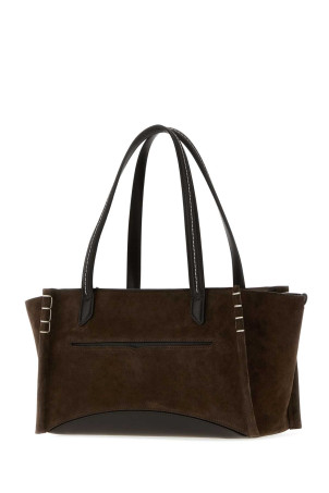Chocolate suede Loafer handbag Red JW ANDERSON (HB0783LA0364)