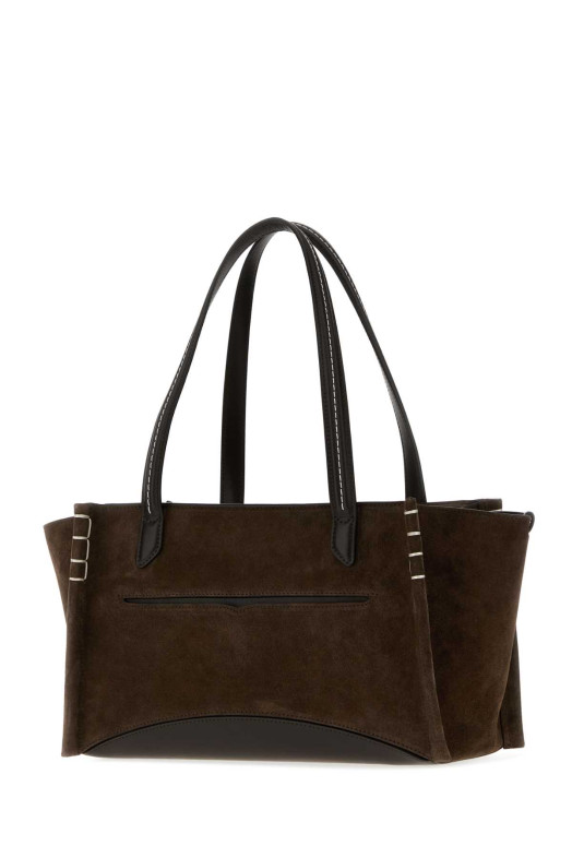 Chocolate suede Loafer handbag Red JW ANDERSON (HB0783LA0364)