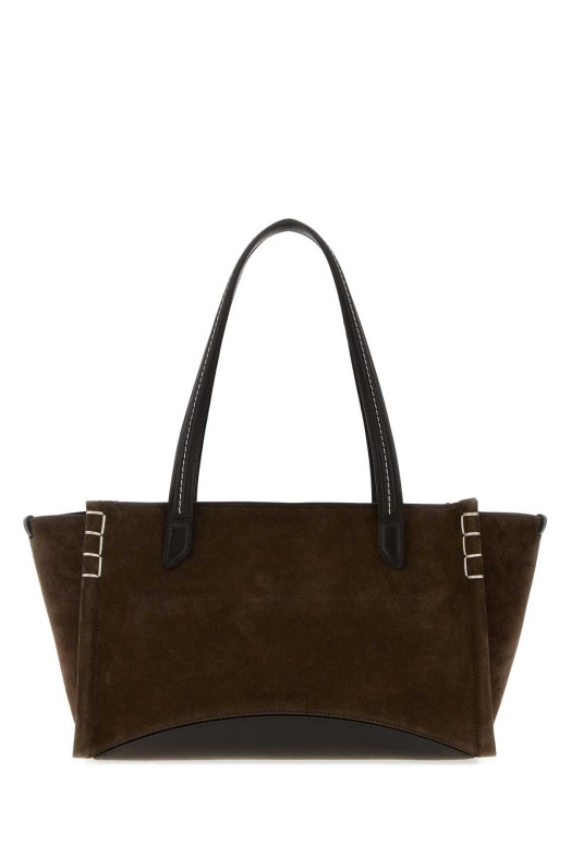 Chocolate suede Loafer handbag Red JW ANDERSON (HB0783LA0364)
