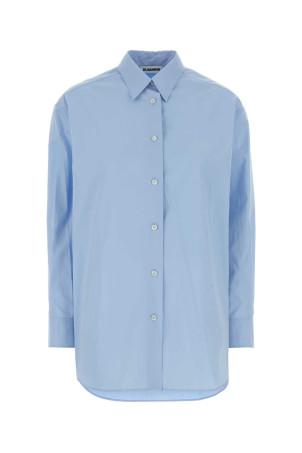 Light-blue poplin oversize shirt JIL SANDER (J03DL0223J45342)