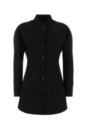 Black wool blend shirt JIL SANDER (J03DL0236J40399)