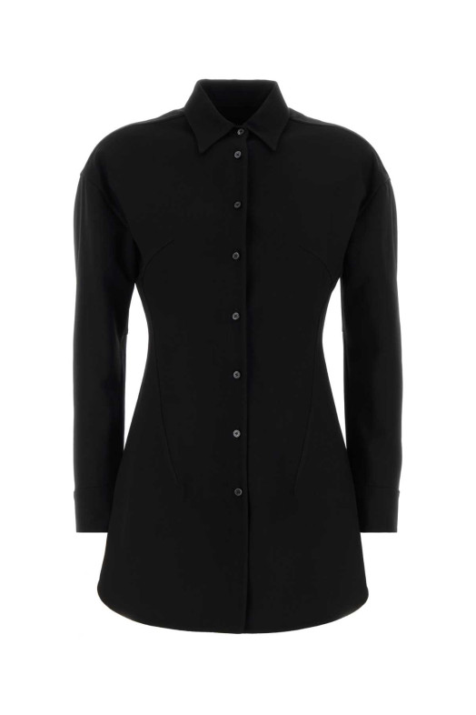 Black wool blend shirt JIL SANDER (J03DL0236J40399)