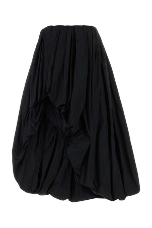 Black polyester skirt JIL SANDER (J03MA0343J70005)
