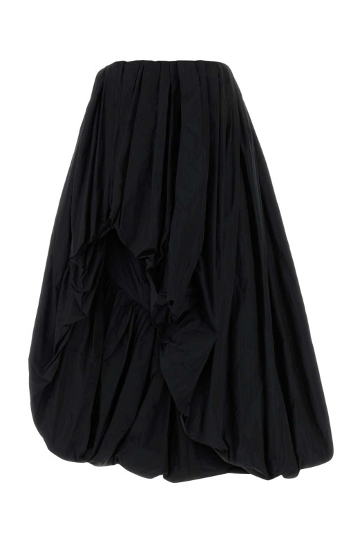 Black polyester skirt JIL SANDER (J03MA0343J70005)