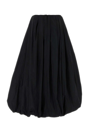 Black polyester skirt JIL SANDER (J03MA0343J70005)