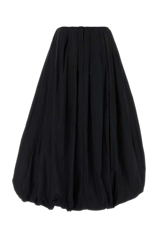 Black polyester skirt JIL SANDER (J03MA0343J70005)