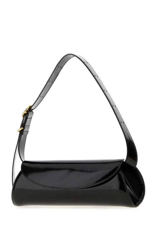 Black leather small Cannolo shoulder bag JIL SANDER (J07WD0023P9447)