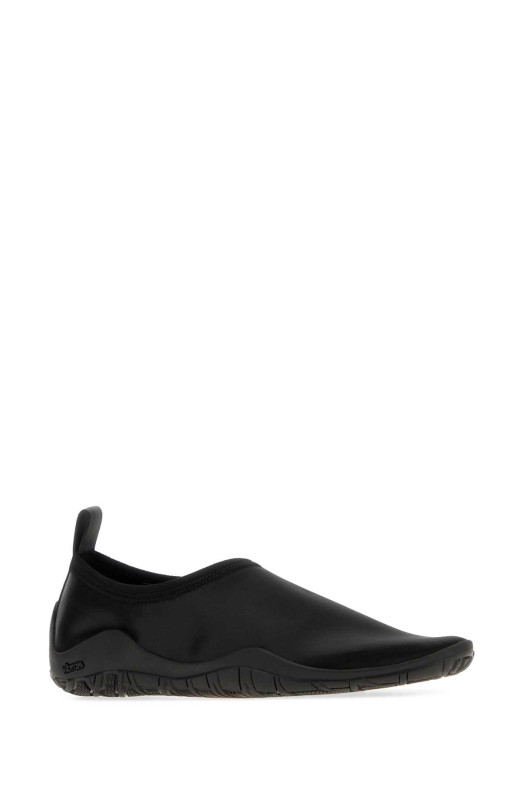 Black fabric Elbe slip ons JIL SANDER (J16WS0042P3742)