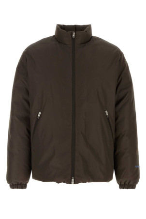 Chocolate polyester down jacket Brown JIL SANDER (J22AF0119J70207)
