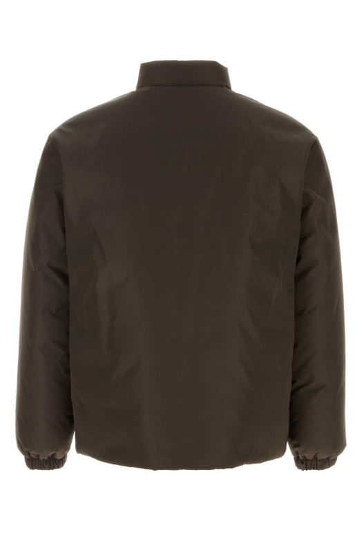 Chocolate polyester down jacket Brown JIL SANDER (J22AF0119J70207)