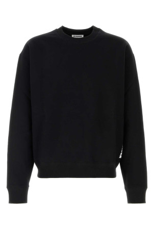 Black cotton sweatshirt JIL SANDER (J22GU0166J20128)