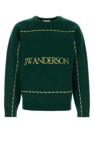 Bottle green wool sweater JW ANDERSON (KW1584YN0471)