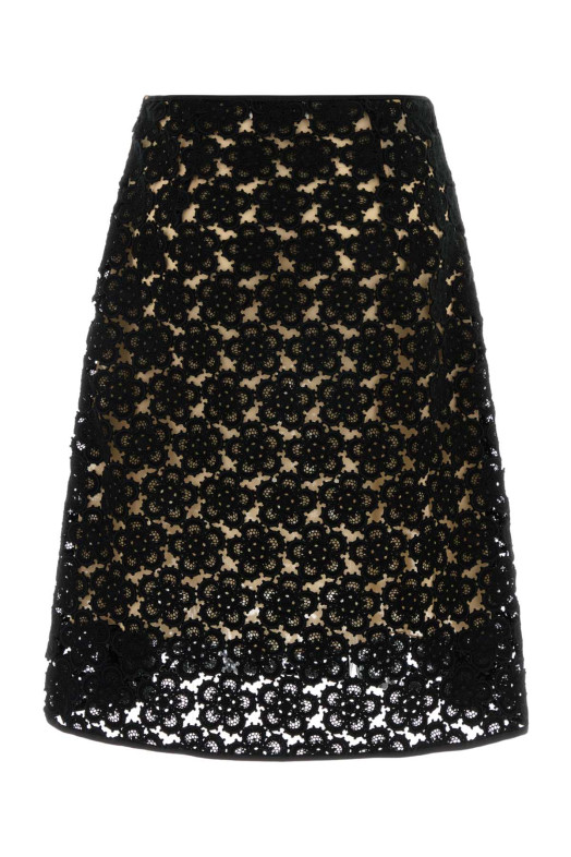 Black lace skirt Black MIU MIU (MG2683SOOO19SL)
