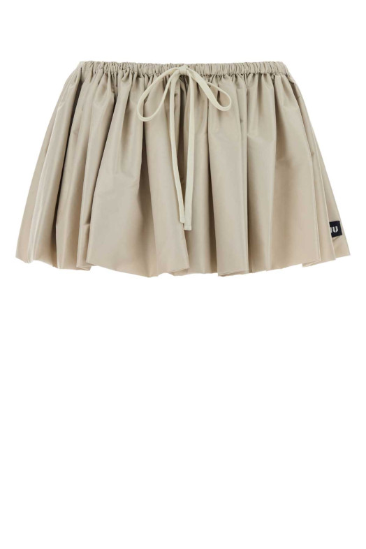 Sand jacquard mini skirt MIU MIU (MG2713SOOO1904)