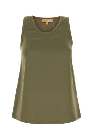 Green satin tank top MICHAEL BY MICHAEL KORS (MT640TXAYJ)