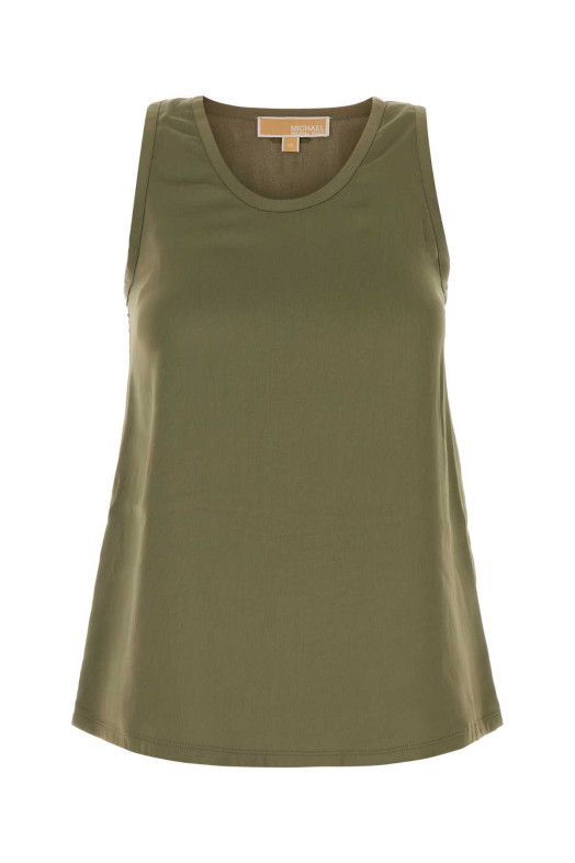 Green satin tank top MICHAEL BY MICHAEL KORS (MT640TXAYJ)