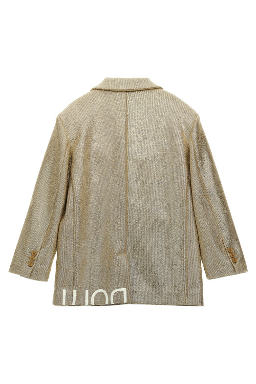 Ламінований однобортний блейзер Золотий DOUUOD (DT2A34A0107220) Ламінований однобортний блейзер Золотий DOUUOD (DT2A34A0107220)