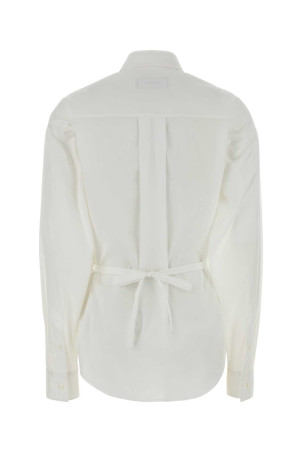 White stretch poplin shirt White DSQUARED (S75DL0965S44131)