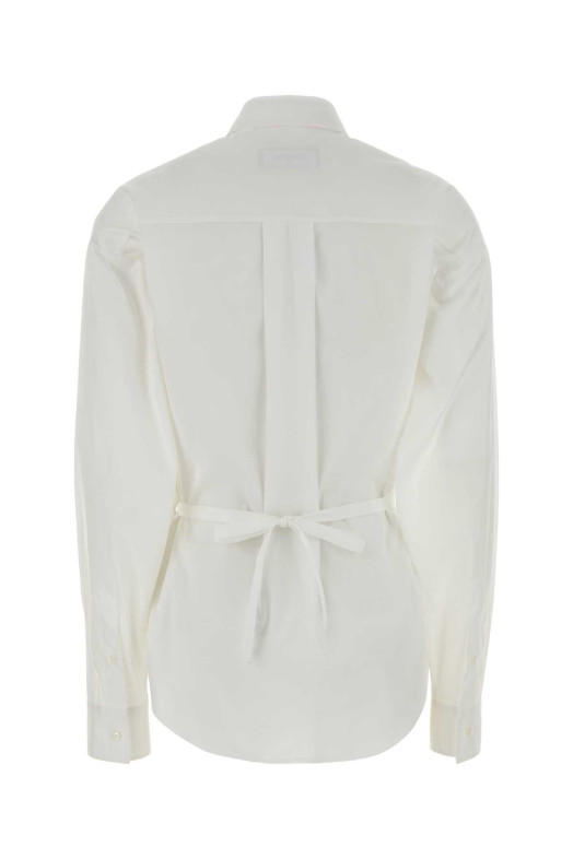 White stretch poplin shirt White DSQUARED (S75DL0965S44131)