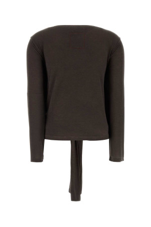 Brown stretch modal Tibi t-shirt UMA WANG (UP1036)