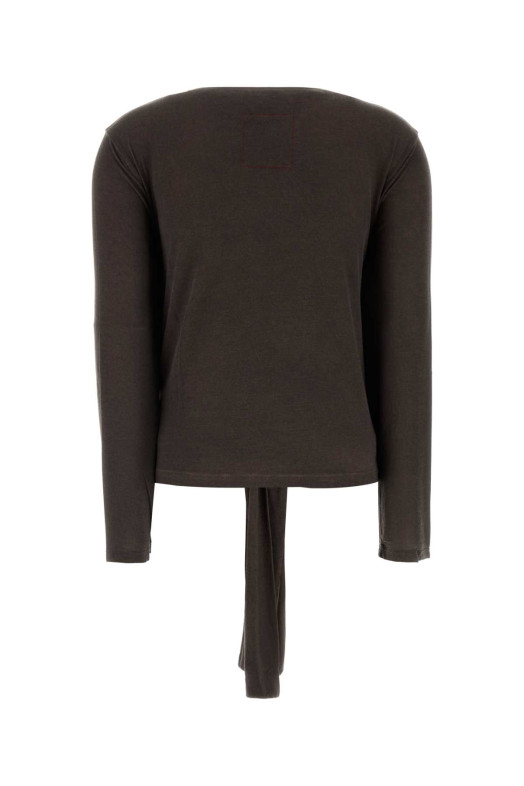 Brown stretch modal Tibi t-shirt UMA WANG (UP1036)