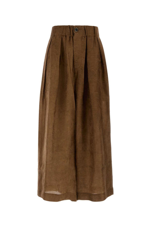 Biscuit viscose blend Poetic wide-leg pant UMA WANG (UP3008)