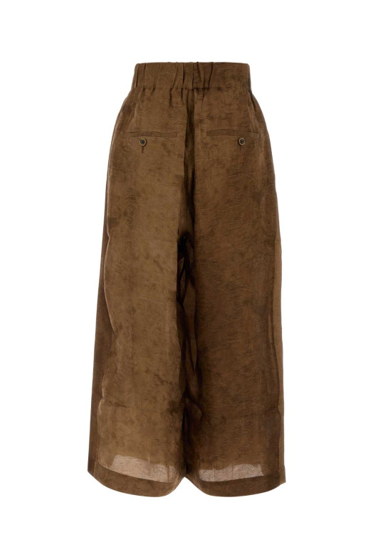 Biscuit viscose blend Poetic wide-leg pant UMA WANG (UP3008)