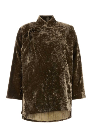 Brown velvet Kika blazer UMA WANG (UP6016)
