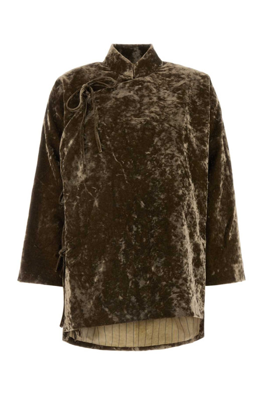 Brown velvet Kika blazer UMA WANG (UP6016)