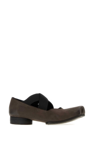 Dark brown leather ballerinas UMA WANG (US9003)
