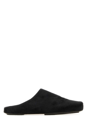 Black calf hair slippers UMA WANG (US9094)