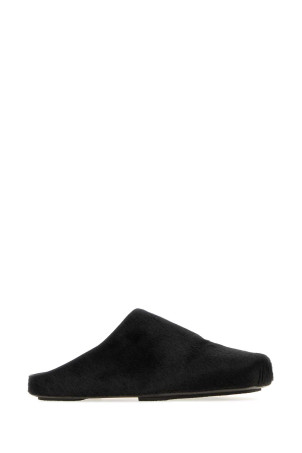 Black calf hair slippers UMA WANG (US9094)