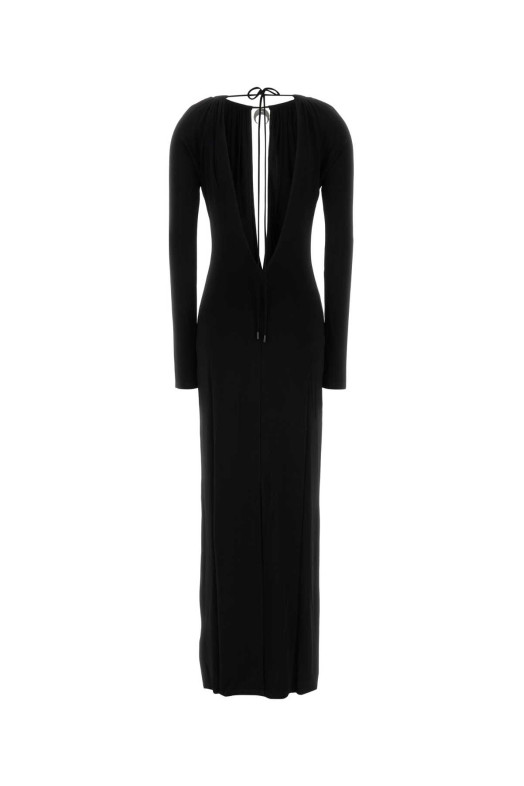 Black jersey long dress MARINE SERRE (WDR410ACJER0082)