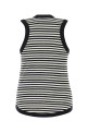 Embroidered cotton blend tank top SAINT LAURENT (743660Y37KT)