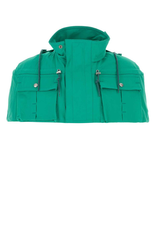 Зелена нейлонова накидка PRADA (SGD236SOOO199Y)