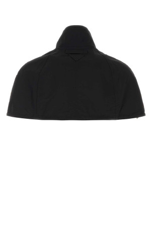 Black nylon cape Black PRADA (SGD237SOOO199Y)