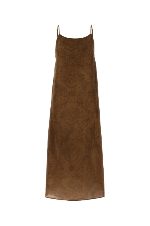 Brown viscose blend Anaya dress UMA WANG (UP5012)