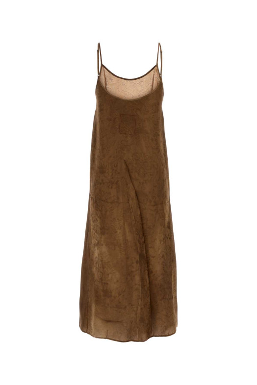 Brown viscose blend Anaya dress UMA WANG (UP5012)