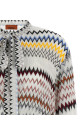 Платье с микро-шевронным узором, белого цвета MISSONI DS26SG09BR0150S01K2