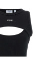 'Off Stamp' dress Black-grey