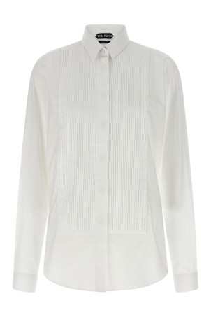 Рубашка с пластроном, белая TOM FORD CA3336FAX1708WAB