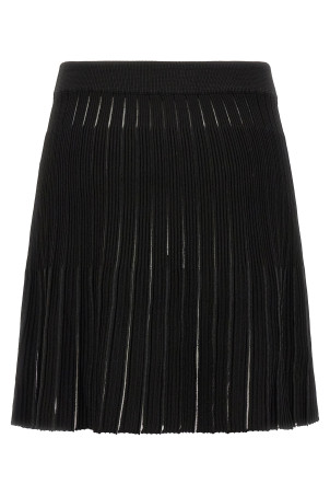 Плісирована спідниця, чорна BALMAIN HF1LBB53KK100PA