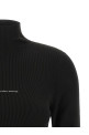 Свитер с ребристой вязкой и логотипом, черный ALEXANDER WANG 1KC4261039001