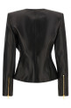 Шкіряна куртка, чорна BALMAIN HF1SK691LC620PA