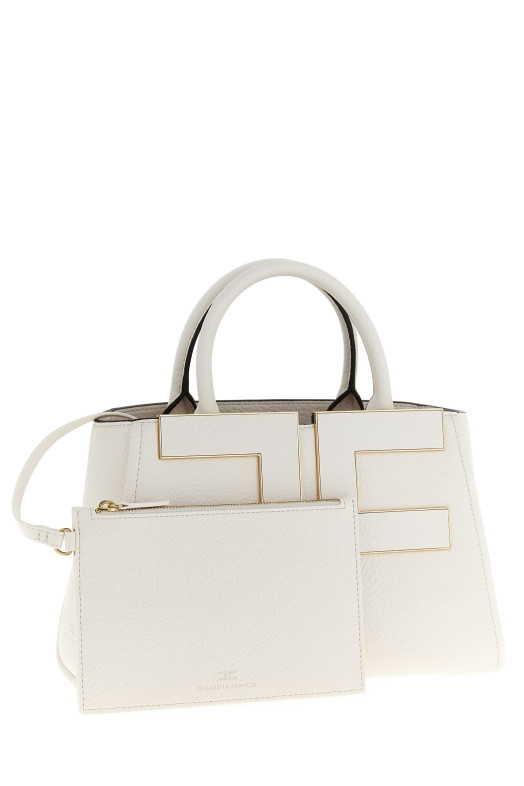 Maxi logo shopping bag White
