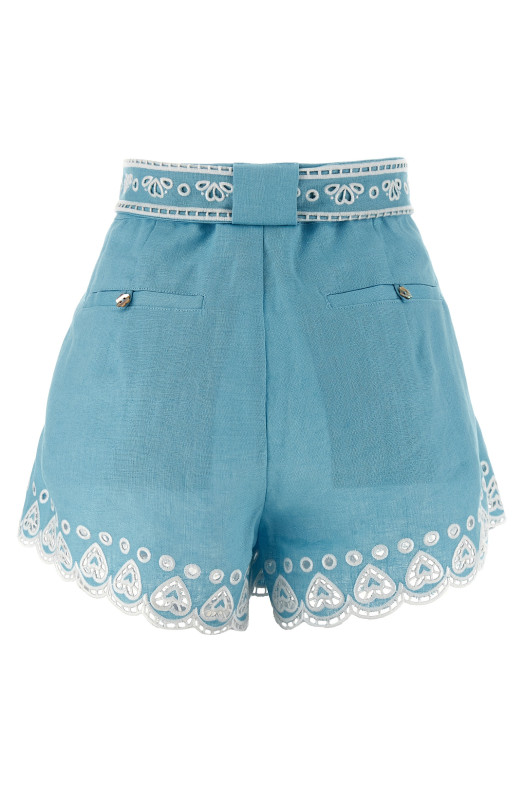 'Romantic Richelieu' shorts BLUE